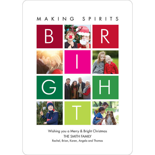 Making Spirits Bright Holiday Photo Cards